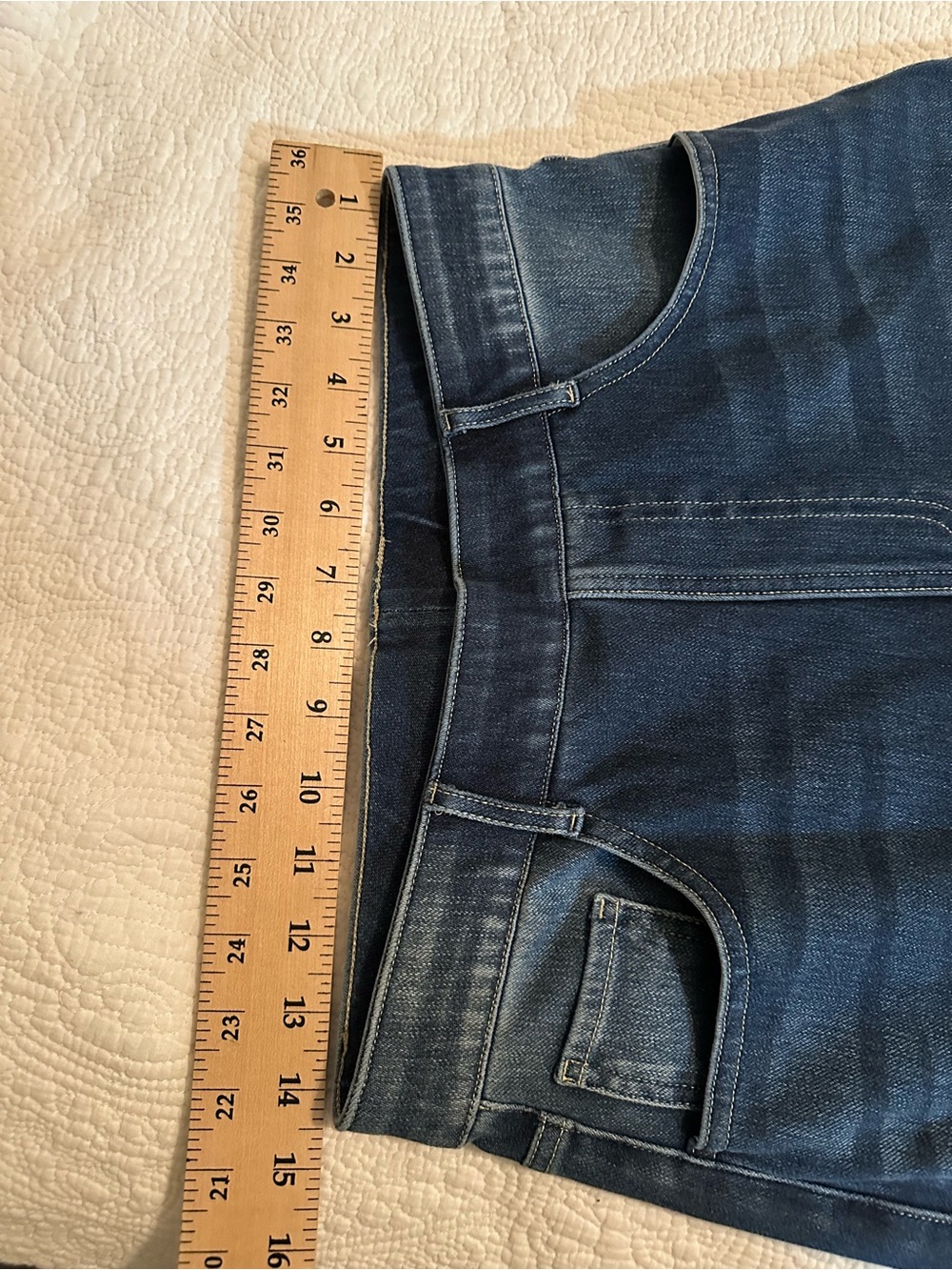 Halara Stretch Denim High Rise Straight Leg NWT medium 8/10 - Picture 5 of 8